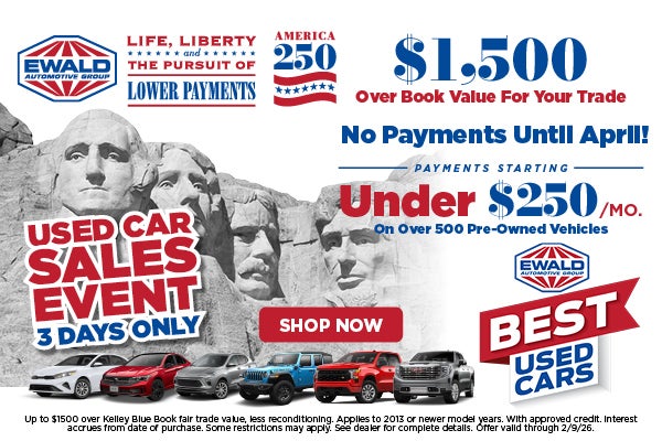 Used Car Sales Event